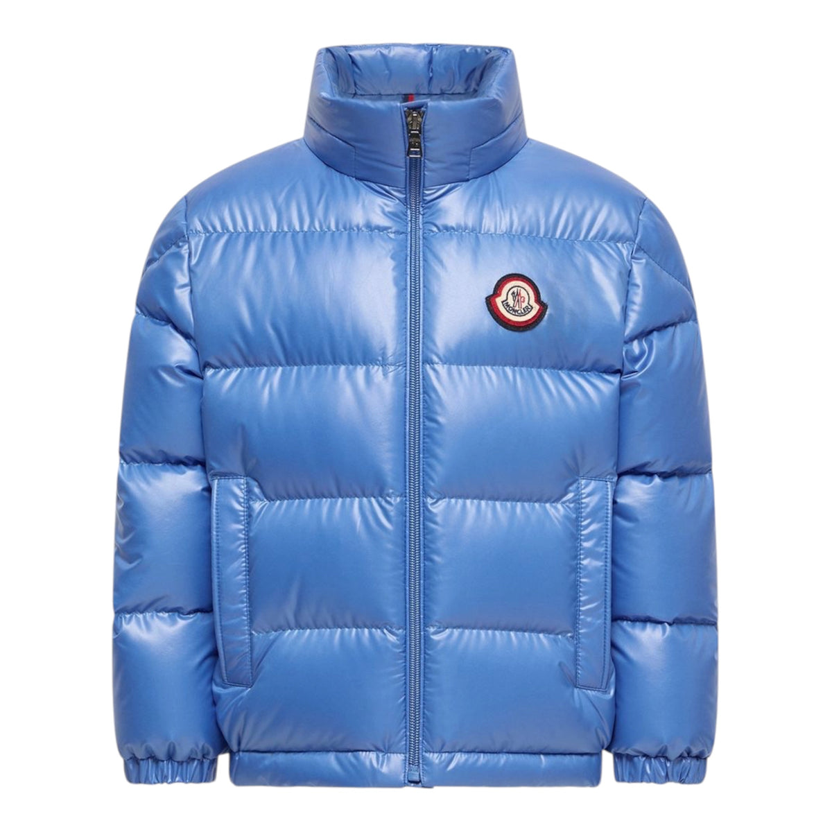 Giubbino Kevoser azzurro con dettaglio patch Moncler