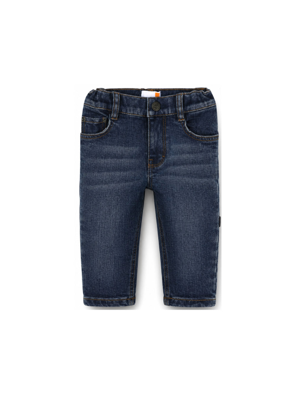 Jeans blu cinque tasche con patch logo Timberland
