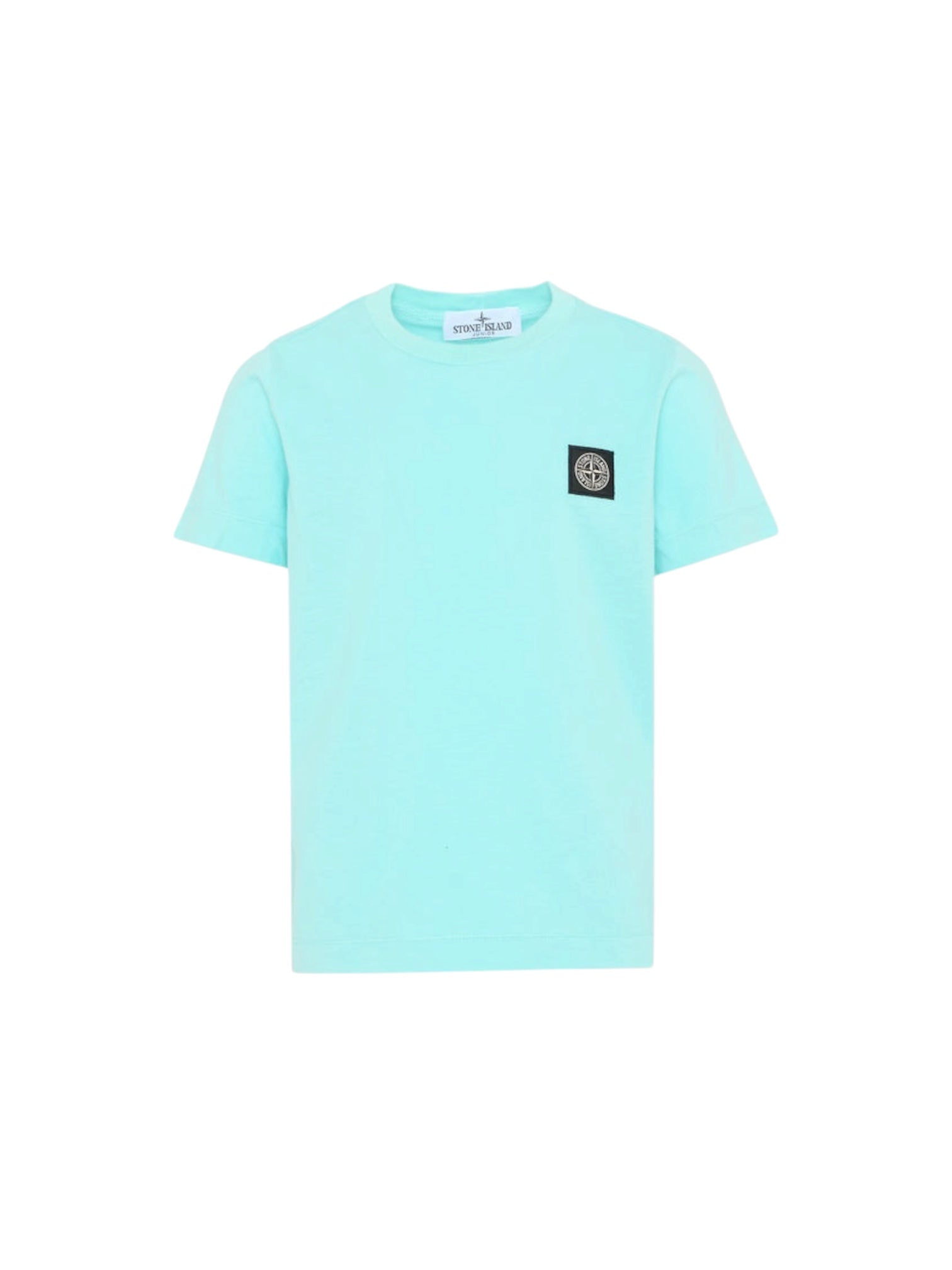 T-shirt verde acqua con dettaglio logo Stone Island