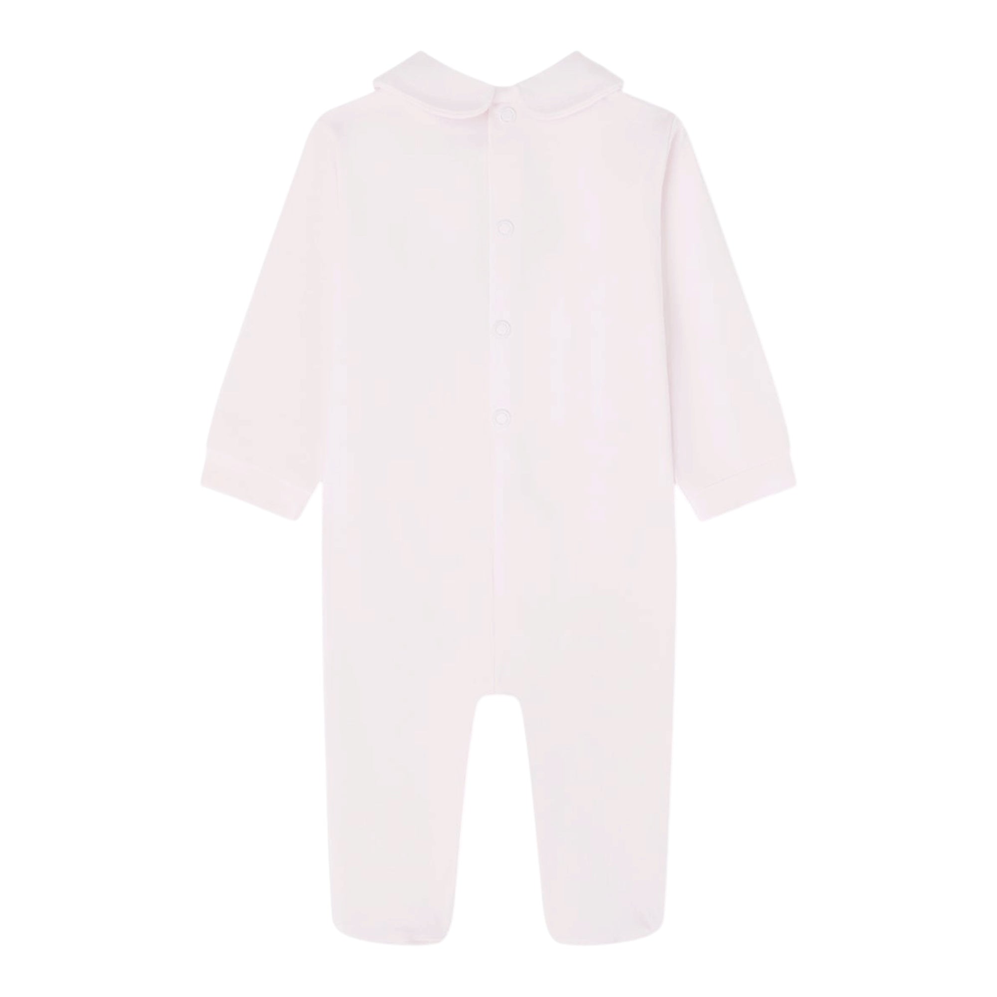 Tutina rosa con patch orsetto e logo Nanan frontale