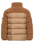 Giubbino Mich beige con dettaglio patch Moncler