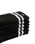 Set 3 paia di calzini neri con dettagli logo Lacoste