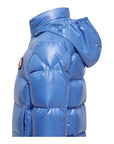 Giubbino Kevoser azzurro con dettaglio patch Moncler