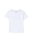 T-shirt bianca con dettaglio patch coccodrillo grande Lacoste