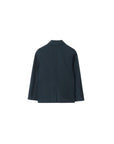 Giacca blu con dettagli check Burberry