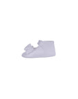 Scarpe culla bianche con fiocco Monnalisa