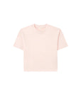 T-shirt cropped rosa con stampa logo Palm Angels