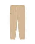 Pantalone in felpa beige con patch logo Lacoste