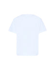 T-shirt bianca con dettaglio logo colorato Burberry