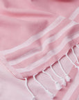 Telo mare rosa con dettaglio logo Sundek