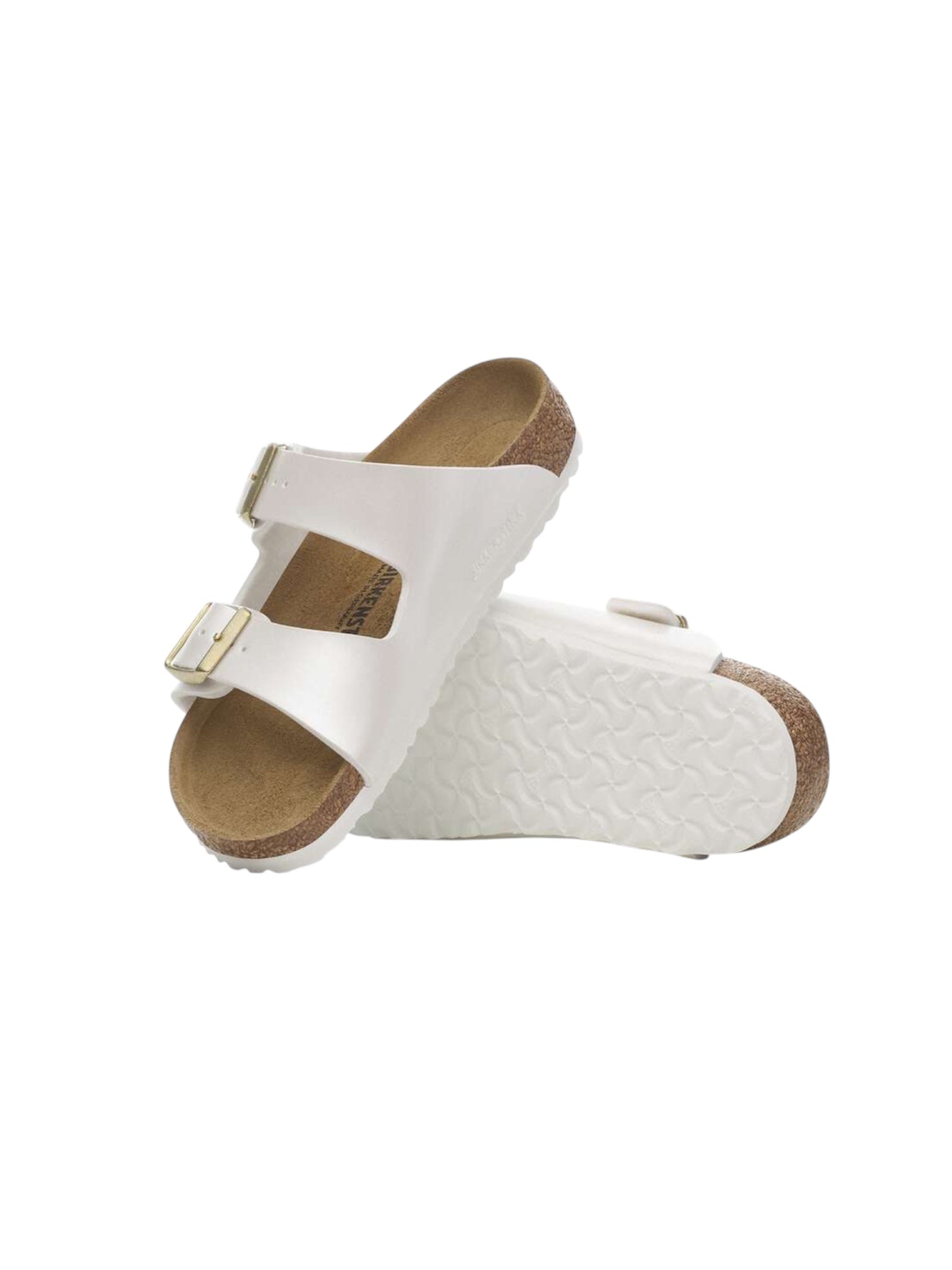 Sandali Arizona bianchi metallizzati Birkenstock