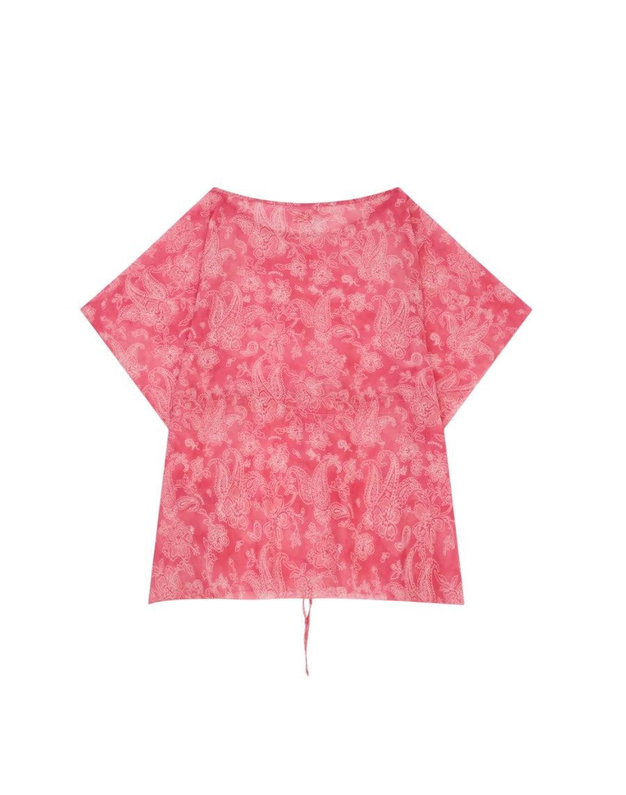 Copricostume fuxia con dettagli Sundek