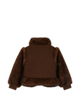 Giubbino marrone con dettagli logo Chloé