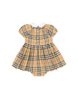Abito check con culotte Burberry