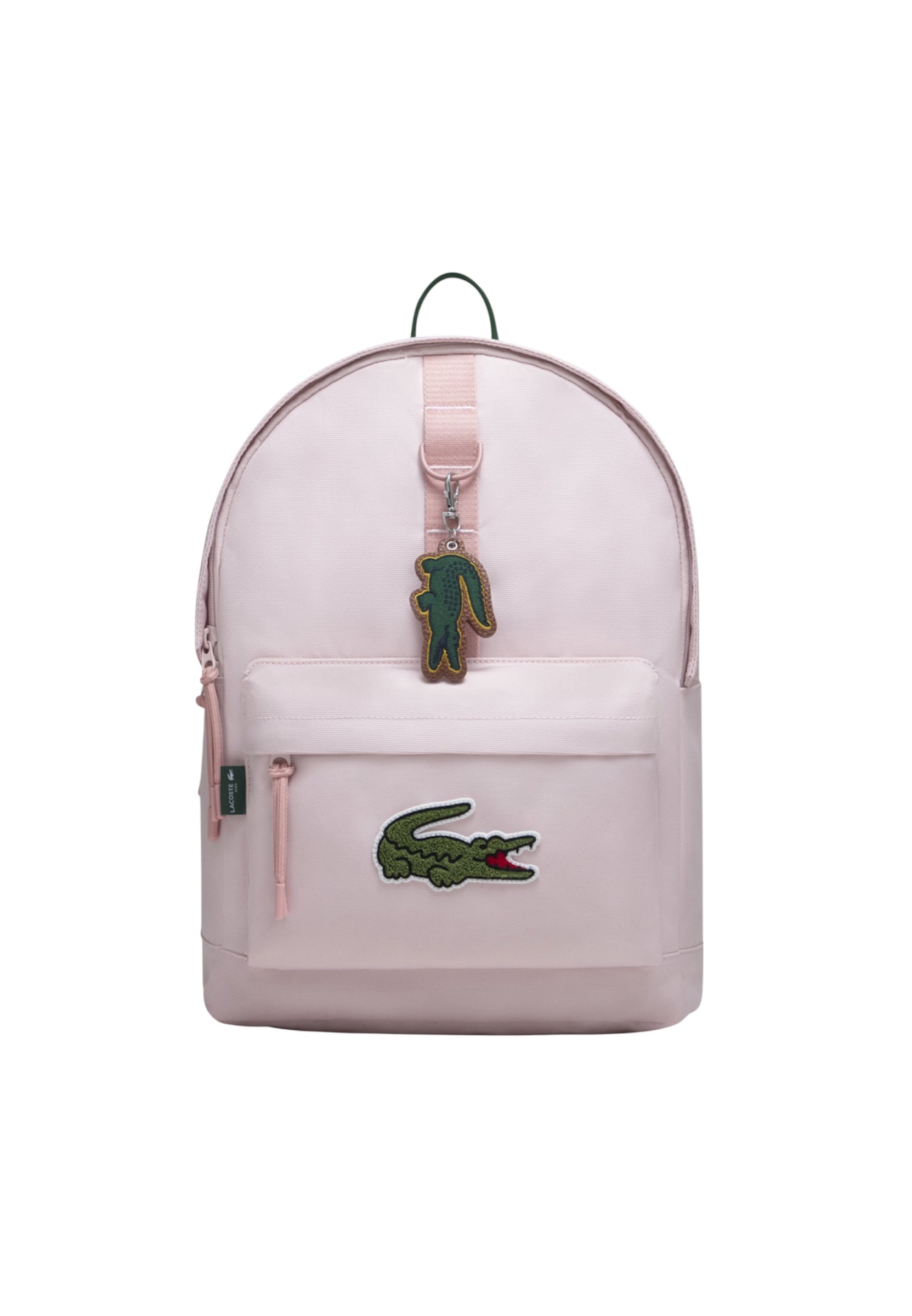 Zaino rosa con dettaglio patch cucito Lacoste