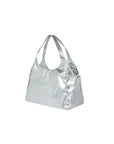 Borsa argento con stampa logo Sundek