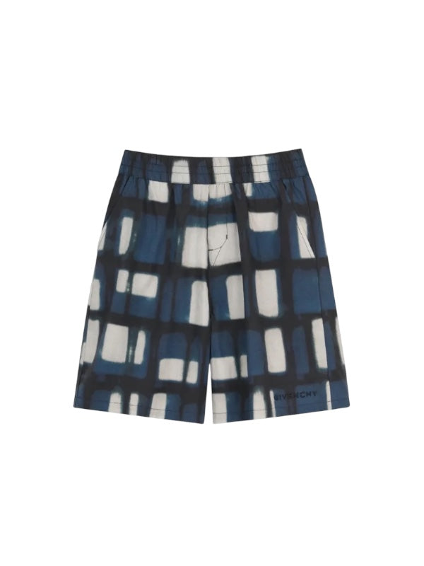 Bermuda blu con logo cucito Givenchy
