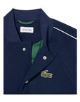 Giubbino collage blu con patch logo Lacoste