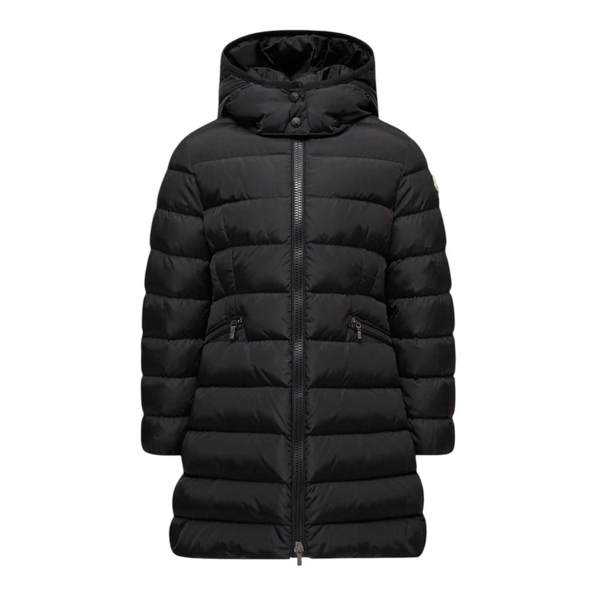 Giubbino Charpal nero con dettaglio patch Moncler