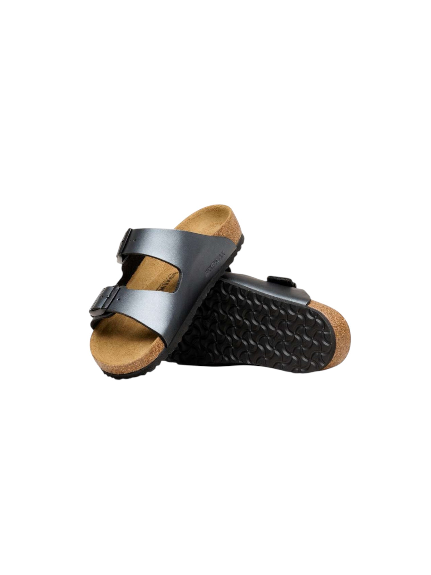 Sandali Arizona neri metallizzati Birkenstock