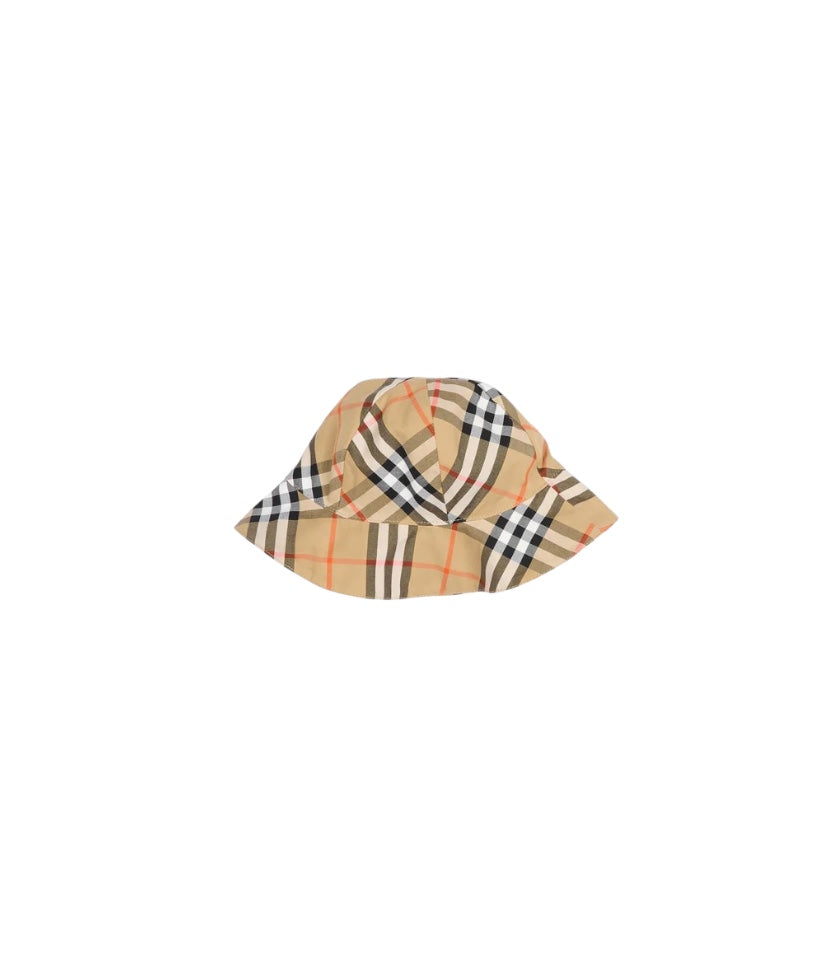 Completo beige con abito check Burberry