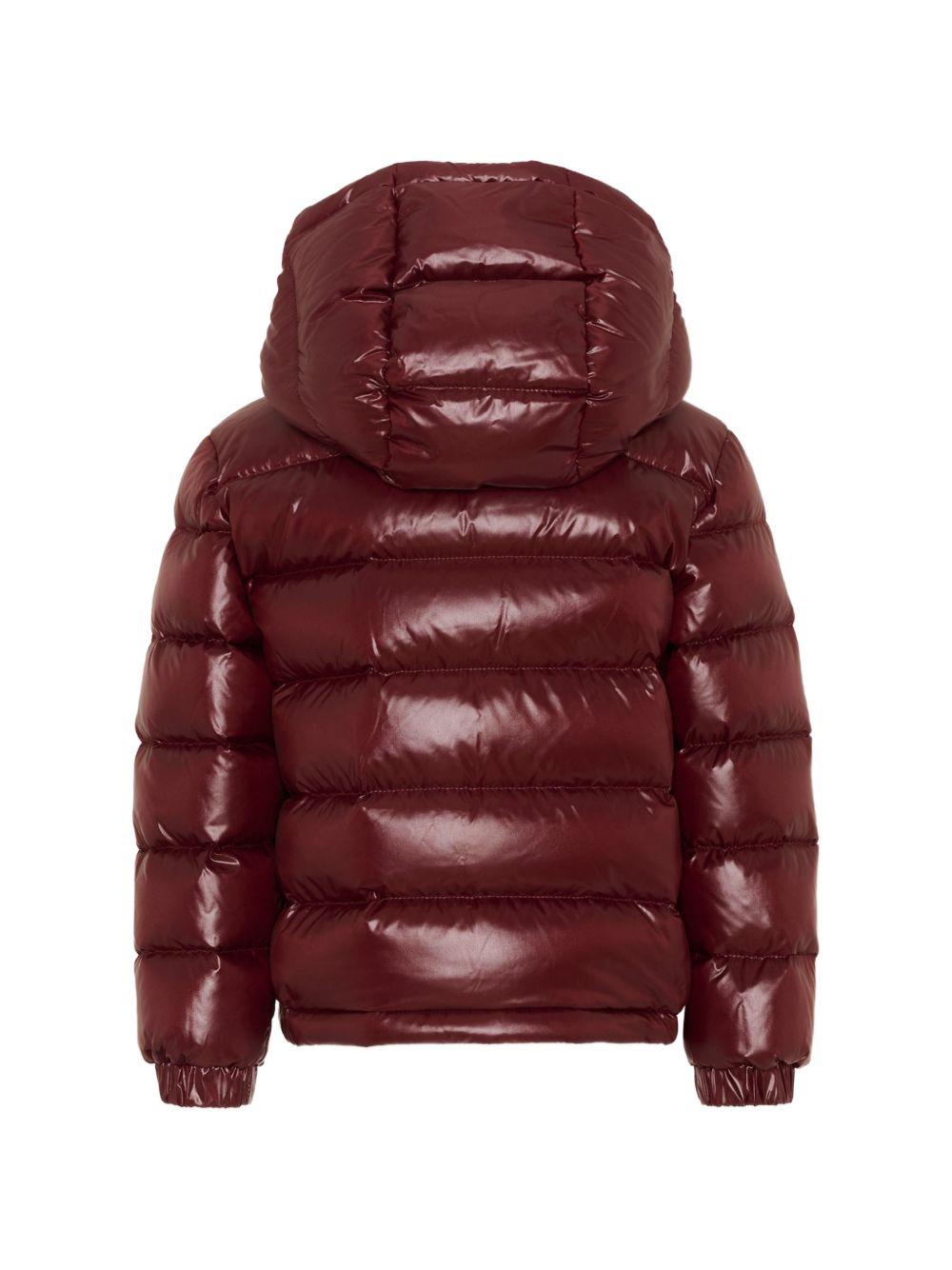Giubbino New Aubert bordeaux con dettaglio patch Moncler