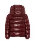 Giubbino New Aubert bordeaux con dettaglio patch Moncler