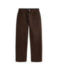 Pantalone marrone con patch logo Ralph Lauren