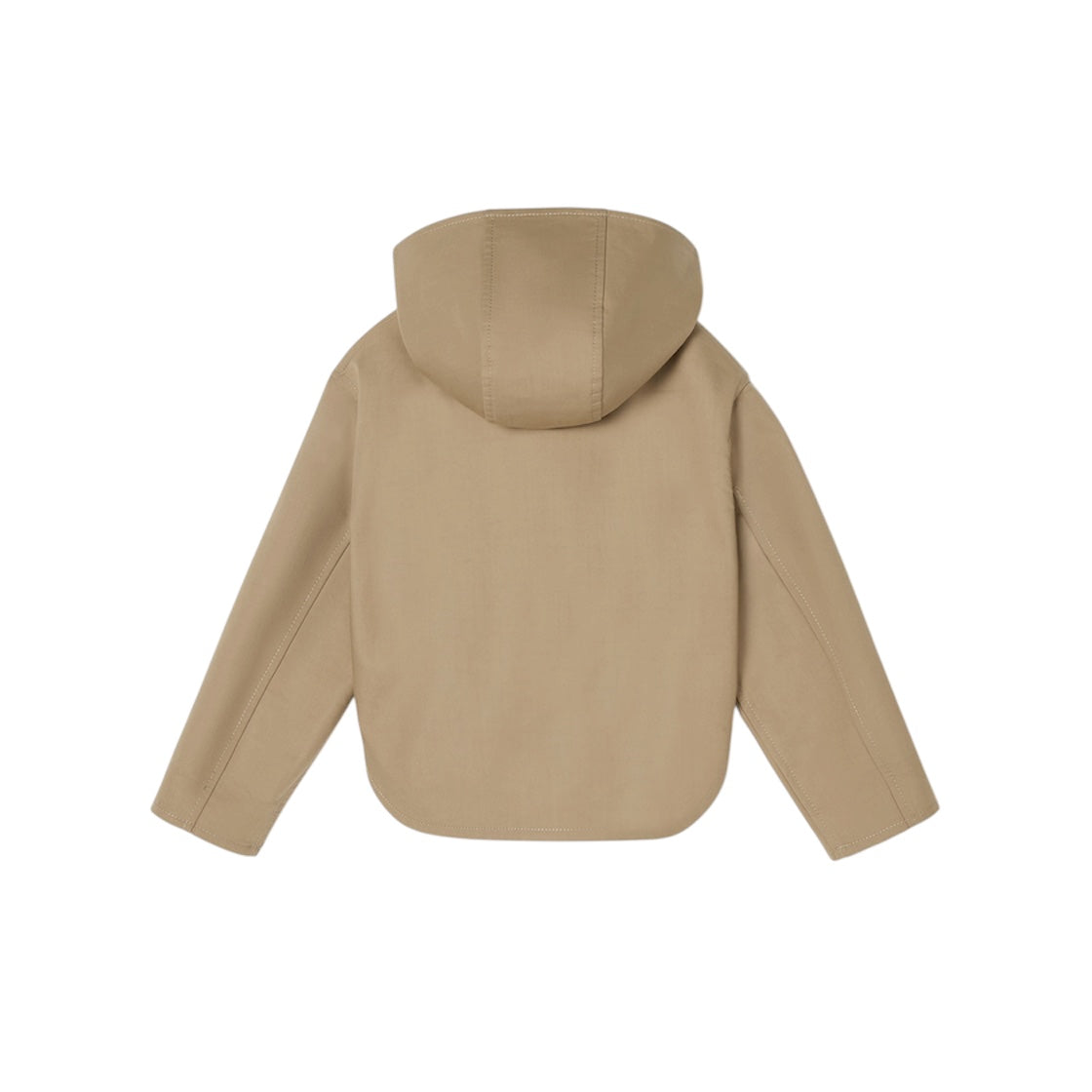 Giacca giubbino beige con dettaglio logo FF Fendi all'interno