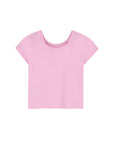 T-shirt lilla con dettagli perline cuciti Billieblush