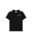 T-shirt nera con dettagli logo Palm Angels