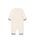 Tutina teddy bianca con patch logo Lacoste