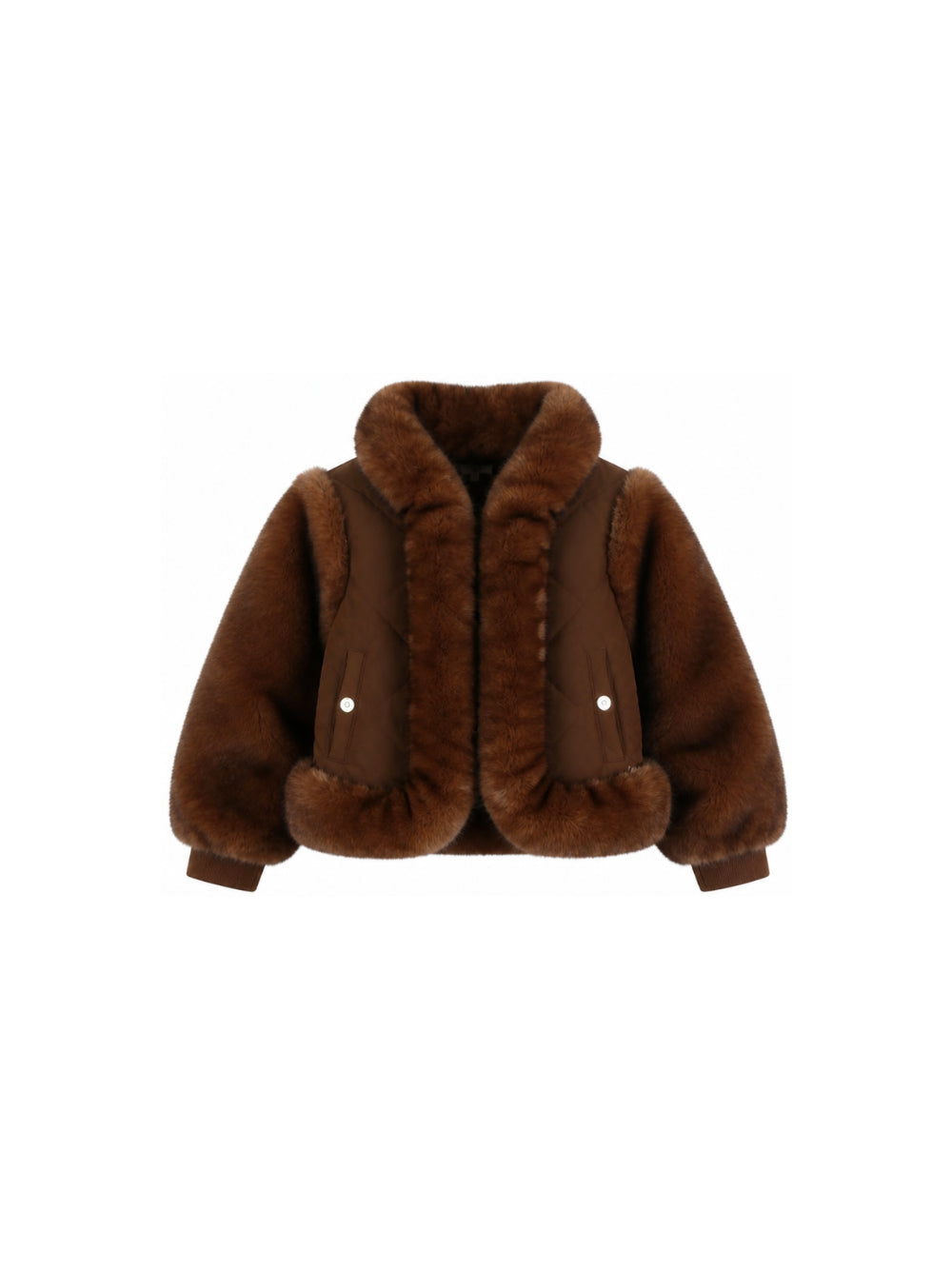 Giubbino marrone con dettagli logo Chloé