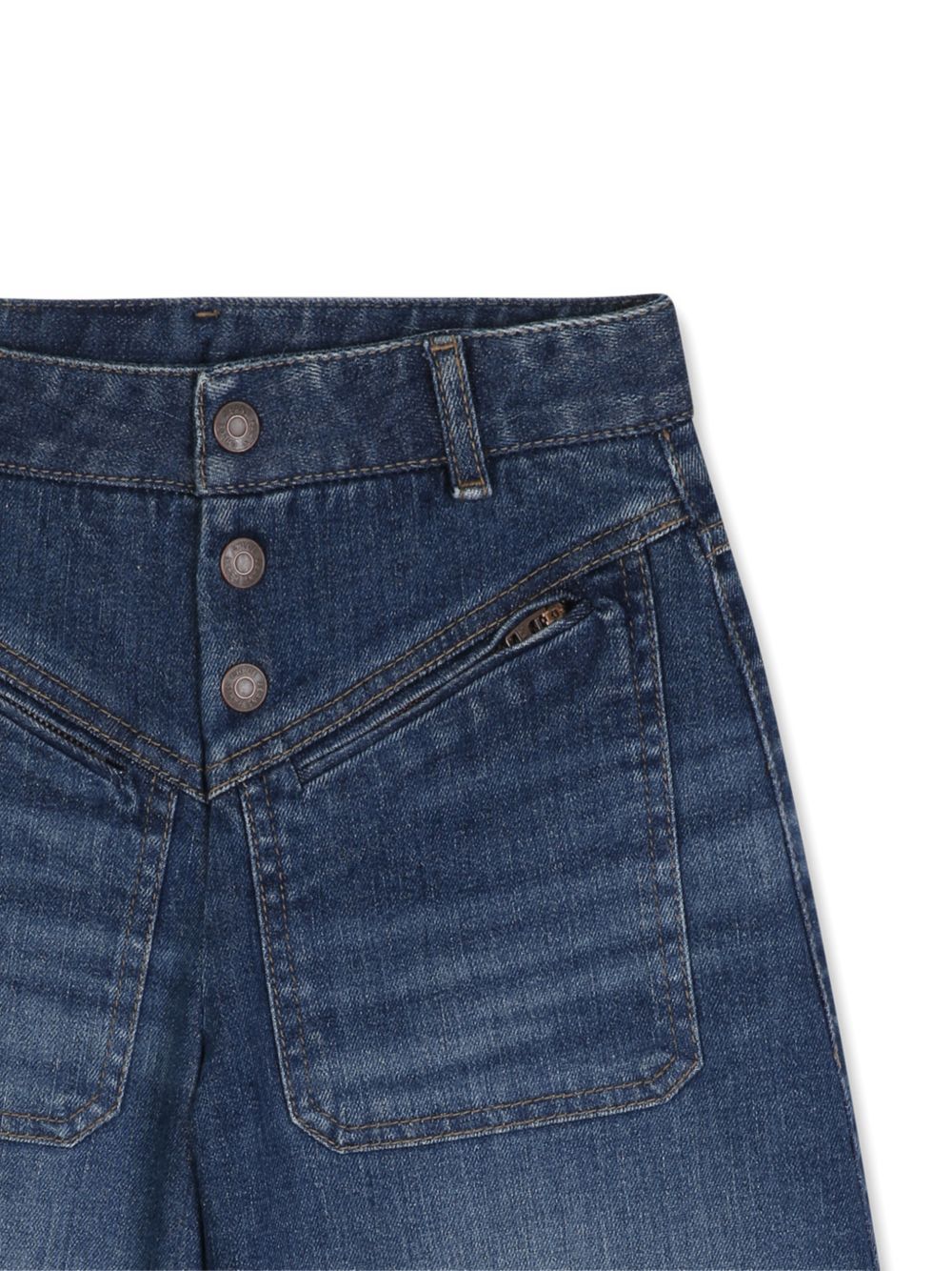 Bermuda in jeans con dettagli logo Chloé