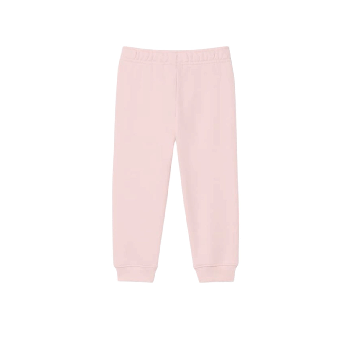 Pantalone in felpa rosa con patch logo Lacoste