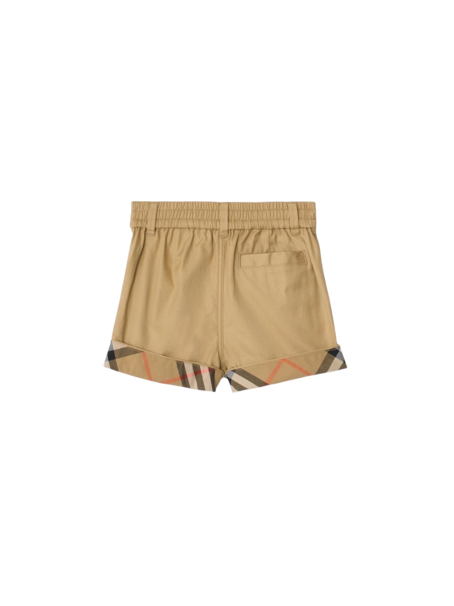 Bermuda beige con richiamo check Burberry