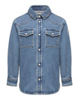 Camicia in jeans con dettagli patch Moncler