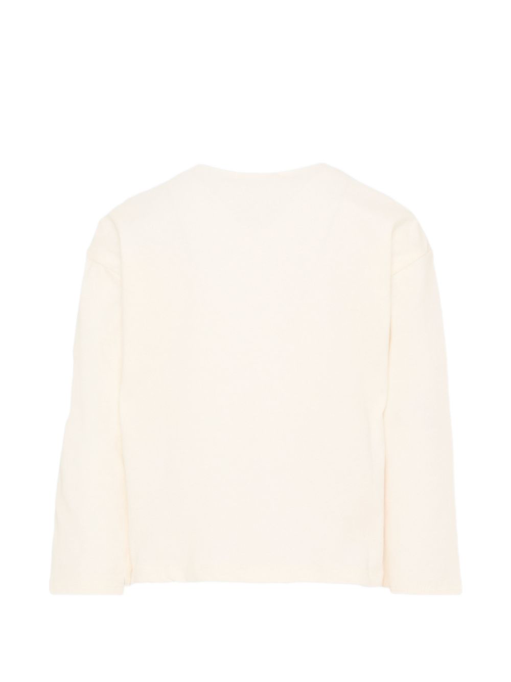 T-shirt panna con stampa multicolore Billieblush