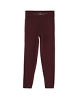 Pantalone in maglia bordeaux con dettaglio in metallo cucito Chloè