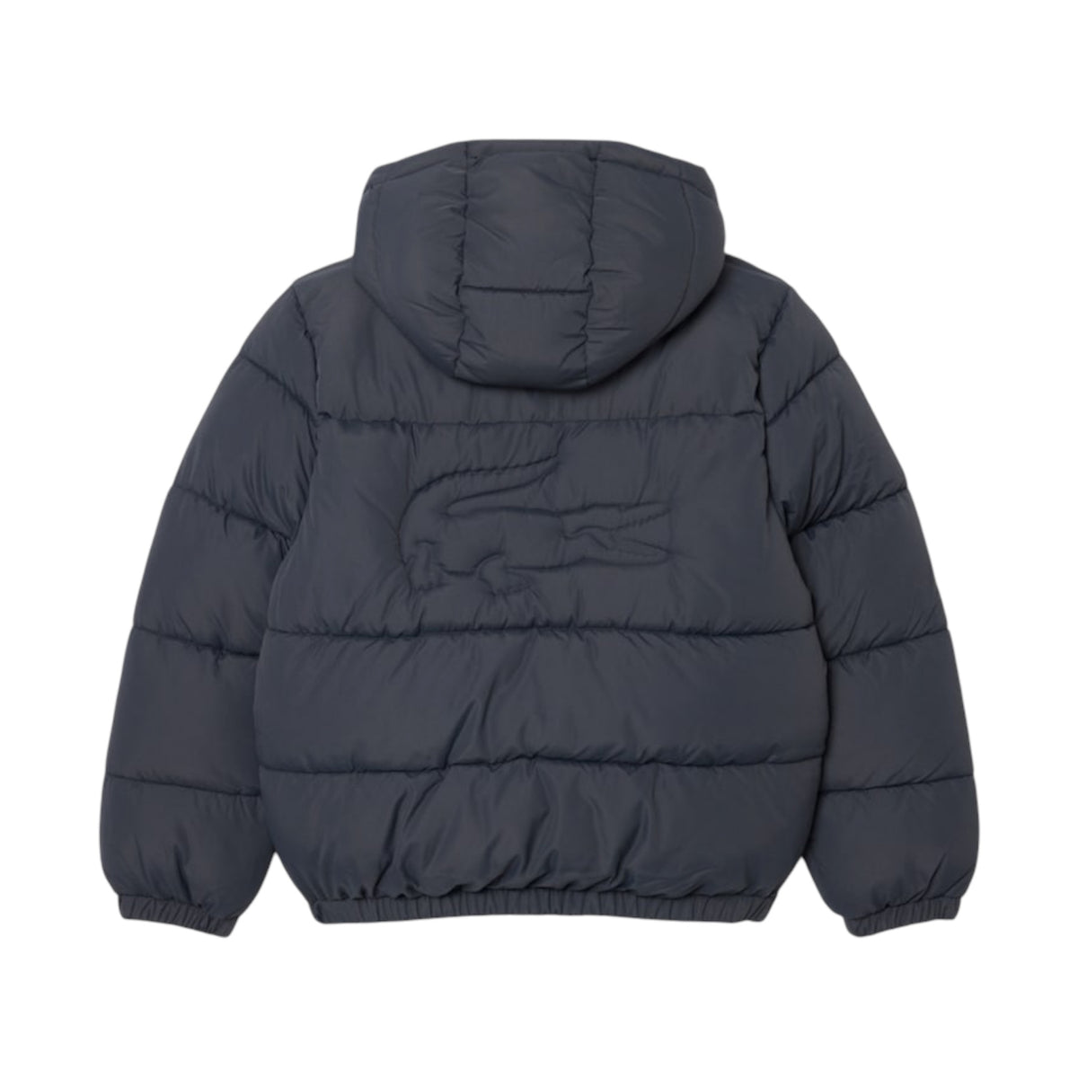 Giubbino grigio con patch logo Lacoste