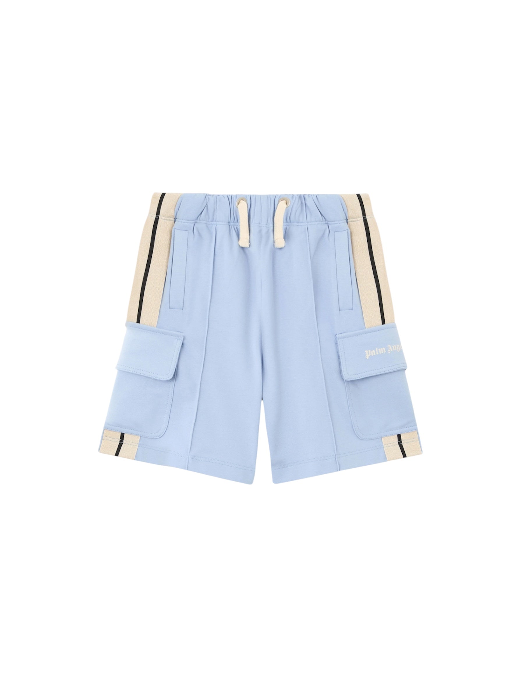 Bermuda cargo in felpa azzurro Palm Angels