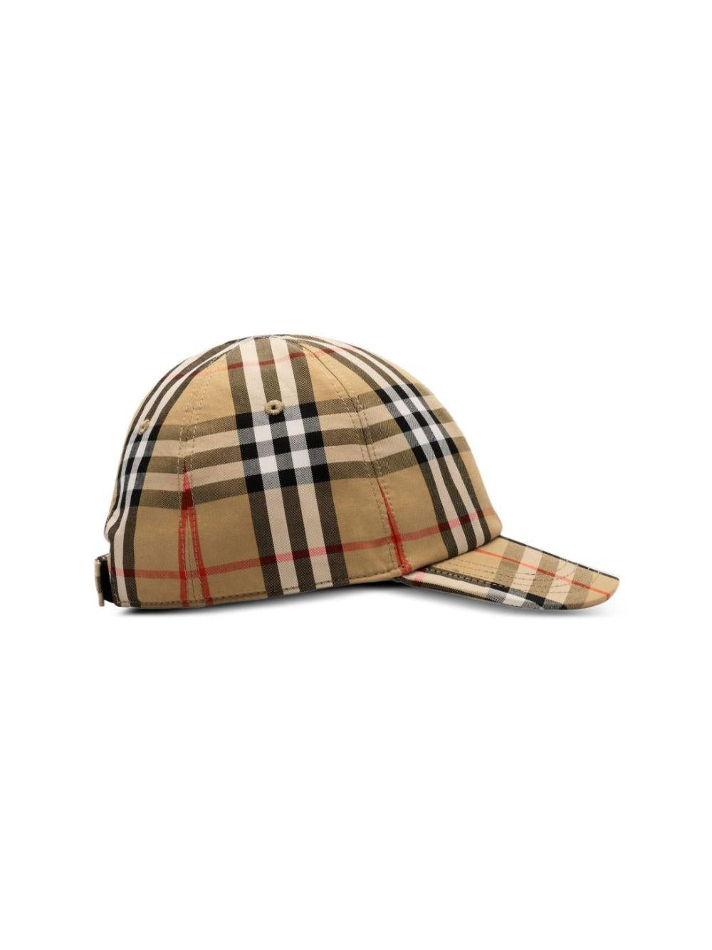 Cappello baseball con stampa check Burberry