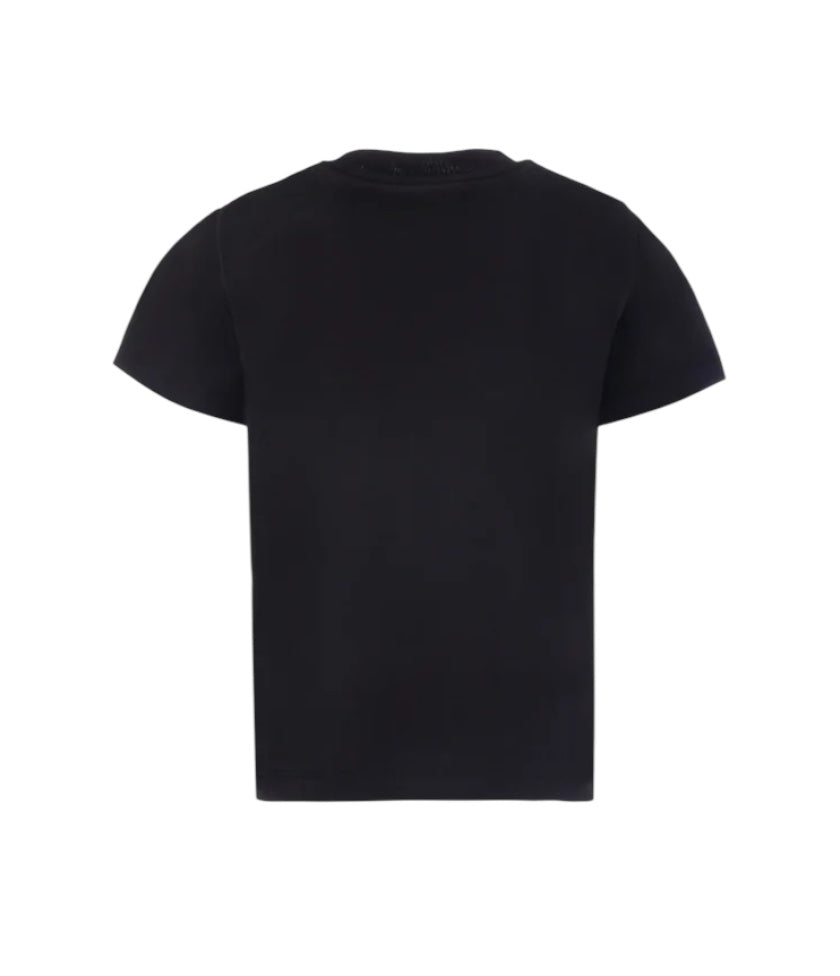 T-shirt nera con logo classico Moncler