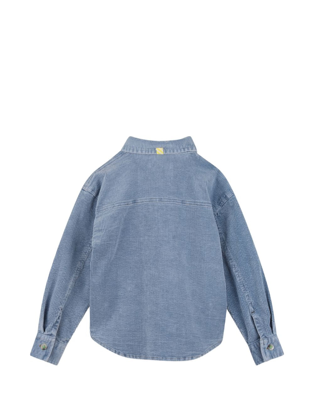 Camicia a costine in velluto azzurro con dettagli cuciti Billieblush