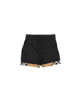 Bermuda nero con richiamo check Burberry