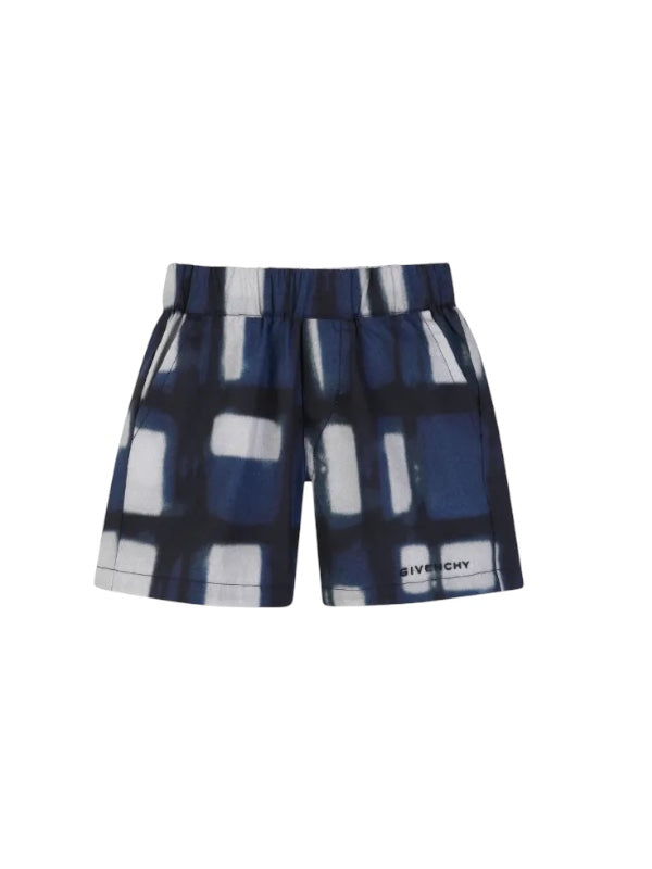 Bermuda blu con dettaglio logo Givenchy