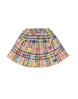 Gonna check con stampa cuori Burberry
