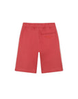 Bermuda rosso con dettagli logo Lanvin