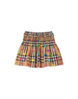 Gonna beige con stampa check e cuori Burberry