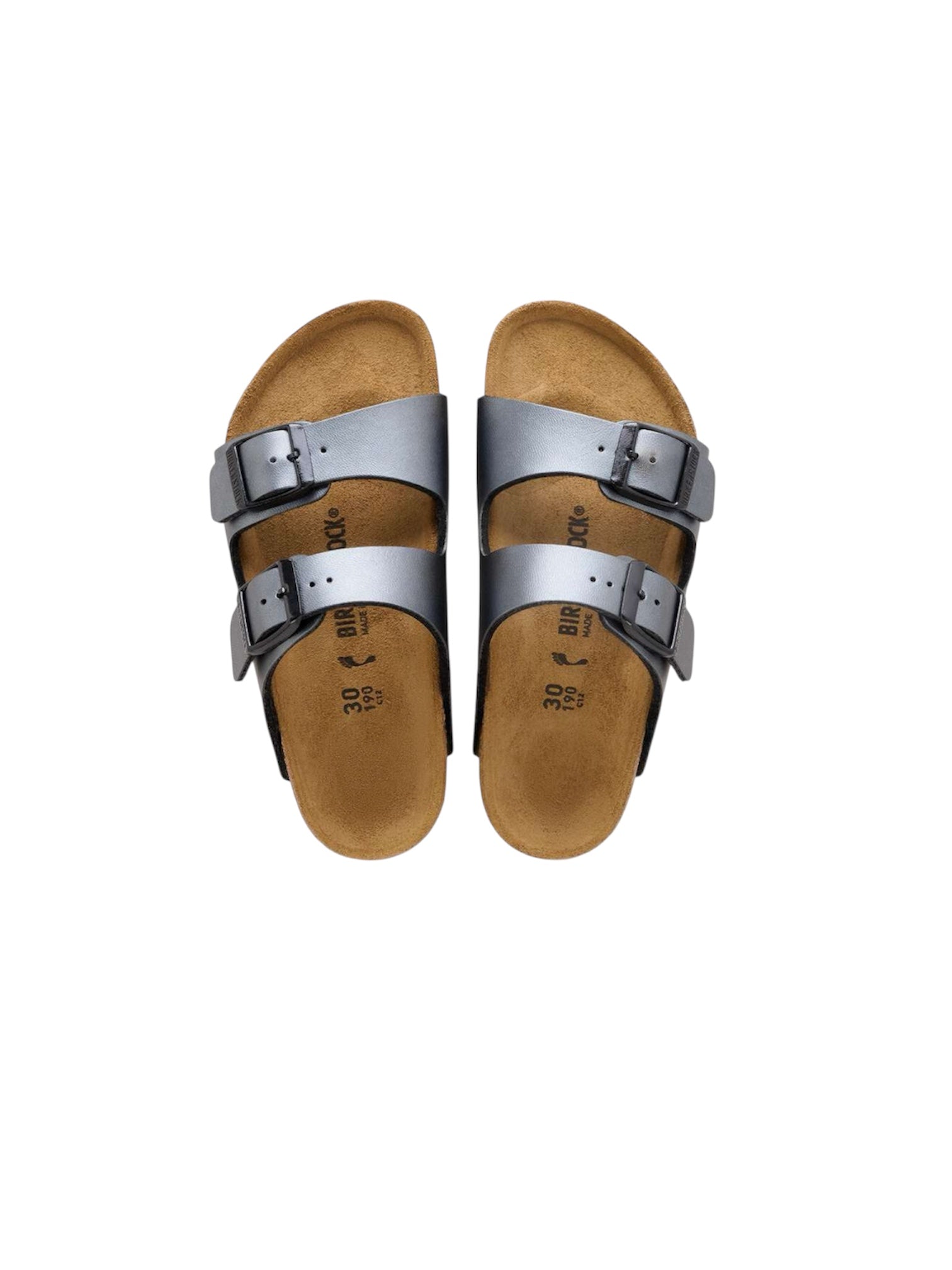 Sandali Arizona neri metallizzati Birkenstock